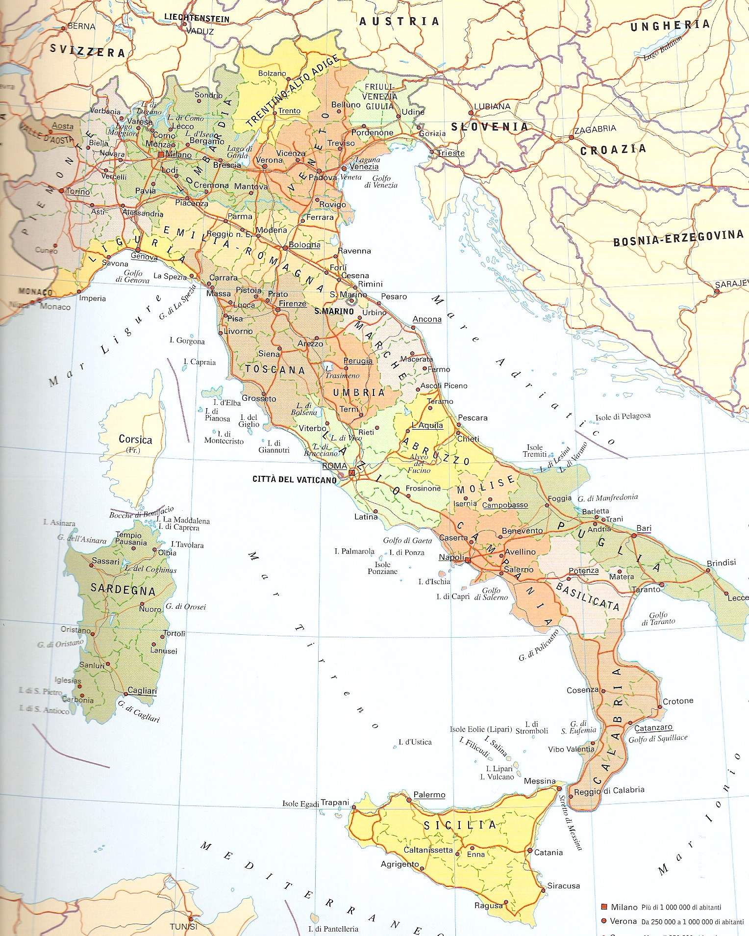 Карта Италии Karta-italia-politicheskaia-high